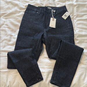 Good American Good Legs Denethic Dark Wash Skinny Jeans